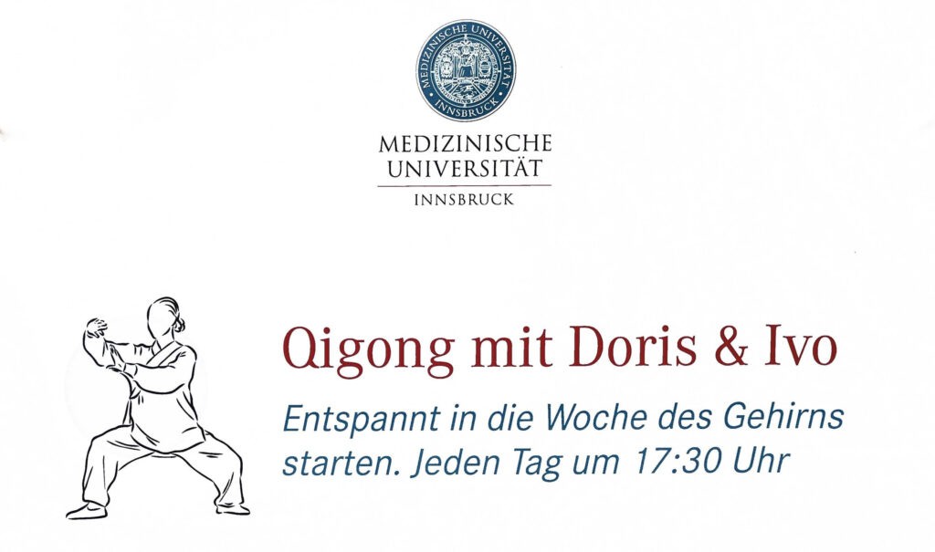 Woche des Gehirns - Plakat mit Qigong Ankündigung